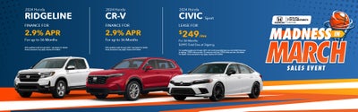 2024 Honda Ridgeline, CR-V, & Civic Sport